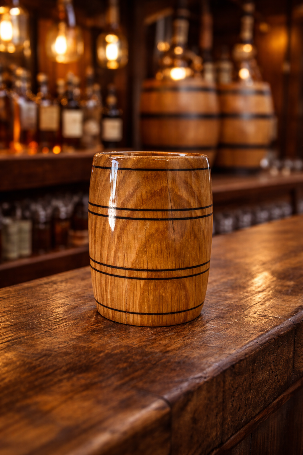 White Oak Barrel Charred Whiskey Glass