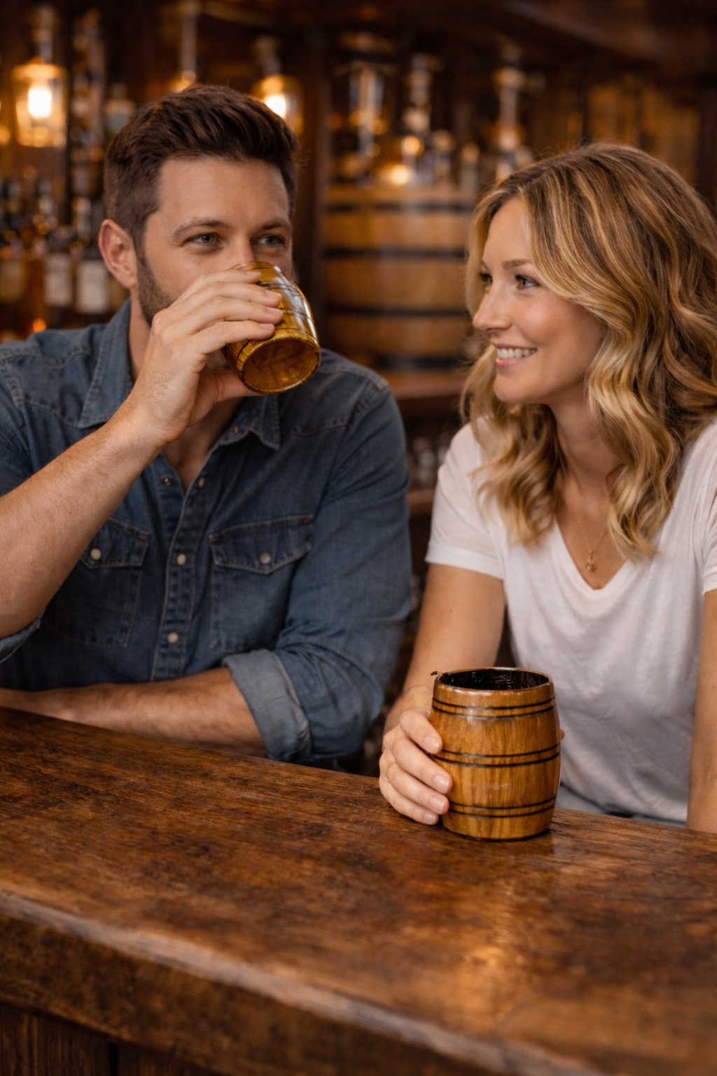 White Oak Barrel Charred Whiskey Glass