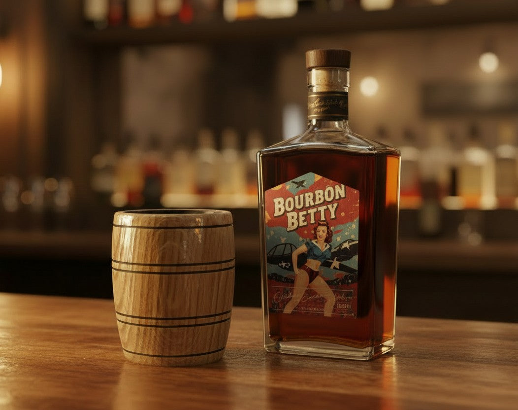 White Oak Barrel Charred Whiskey Glass